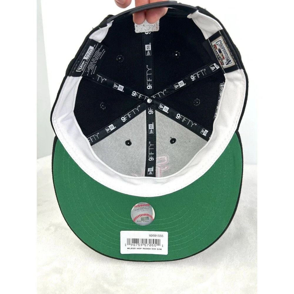 Chicago White Sox New Era Baseball 9FIFTY Hat SnapBack Retro Crown Black S/M